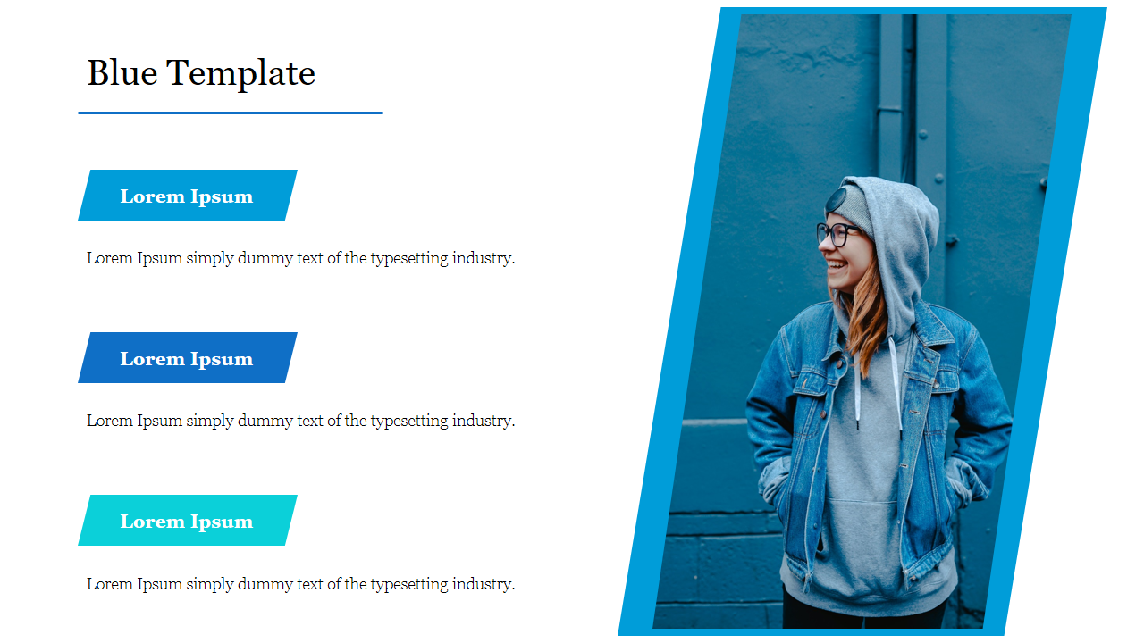 Free - Attractive Blue Template PowerPoint Presentation